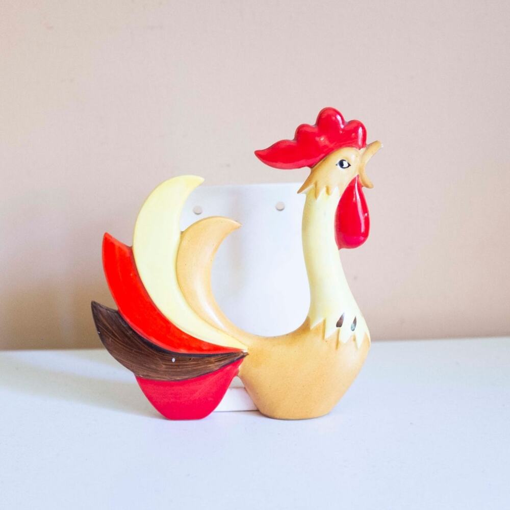 Holt Howard Rooster Napkin Holder | Vintage Kitchen Decor